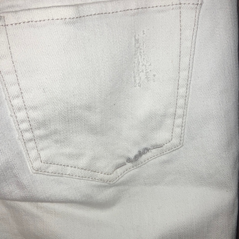 Aeropostale Cream or Bone Colored Skinny Ankle Cropped Jeans Versatile Fit - Picture 7 of 9